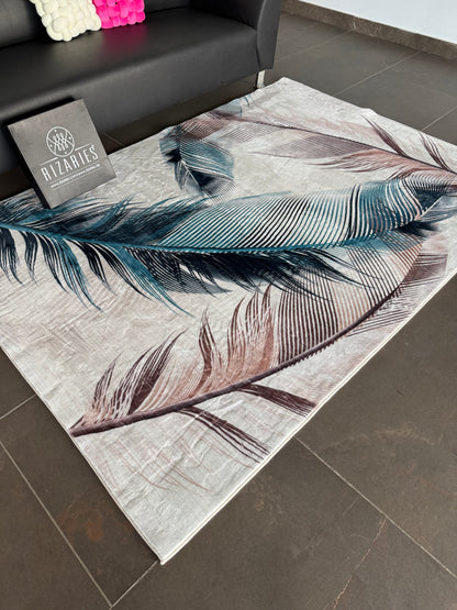 Supersoft Feathers Design Luxury Centerpiece (Rug)