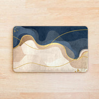 SuperSoft Navy Wavy Door Mat