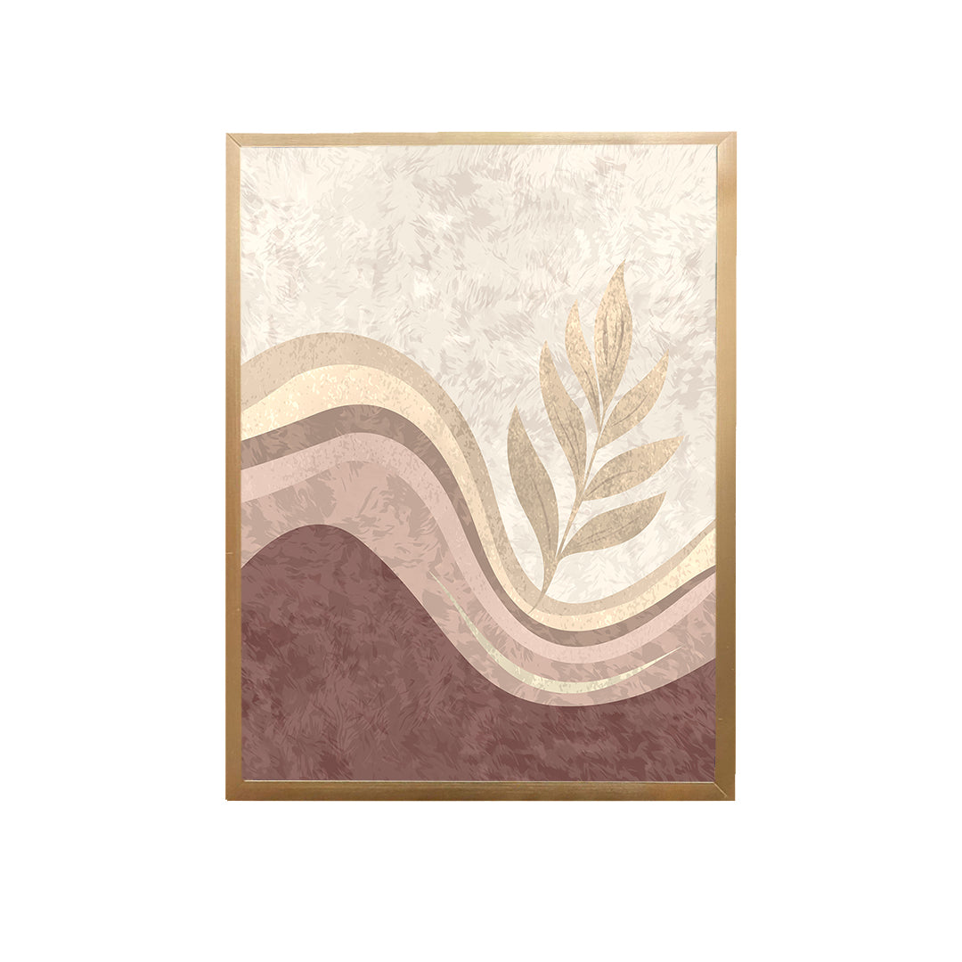 Pink Wave Canvas Painting