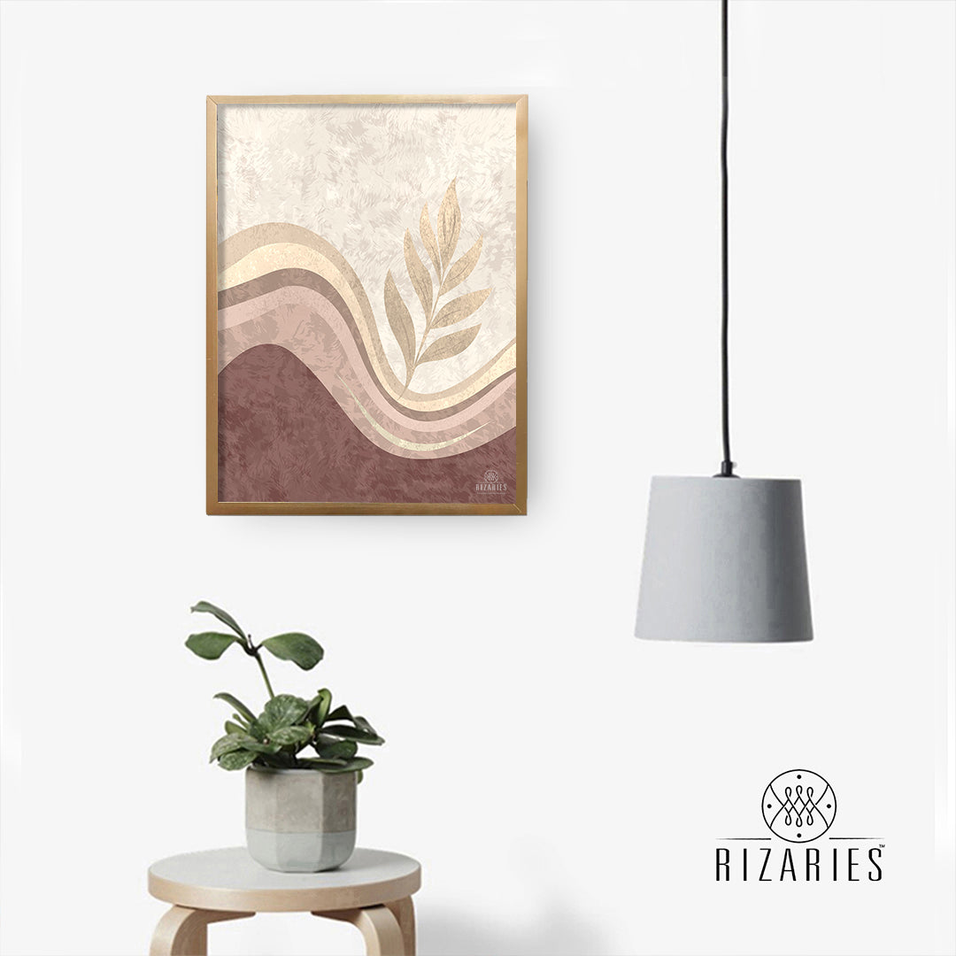 Pink Wave Canvas Painting