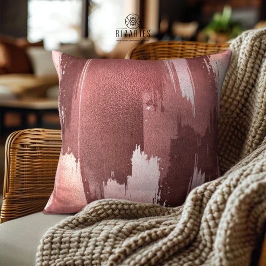 SuperSoft Pink Brushes Throw Pillow