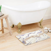 SuperSoft Purple Cream Marble Door Mat