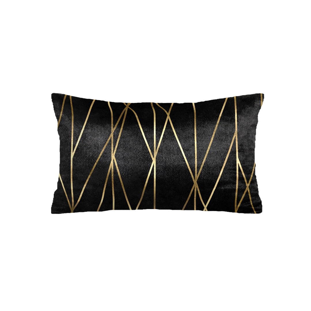SuperSoft Midnight Gold Lines Rectangle