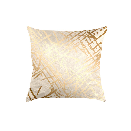 SuperSoft Beige Gold Lines Abstract