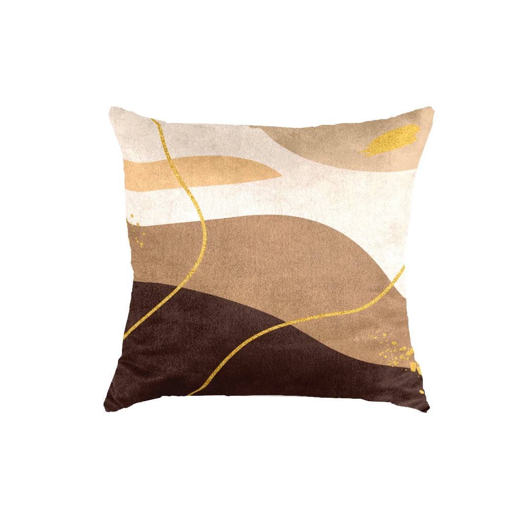 SuperSoft Beige Brown with Gold Lines