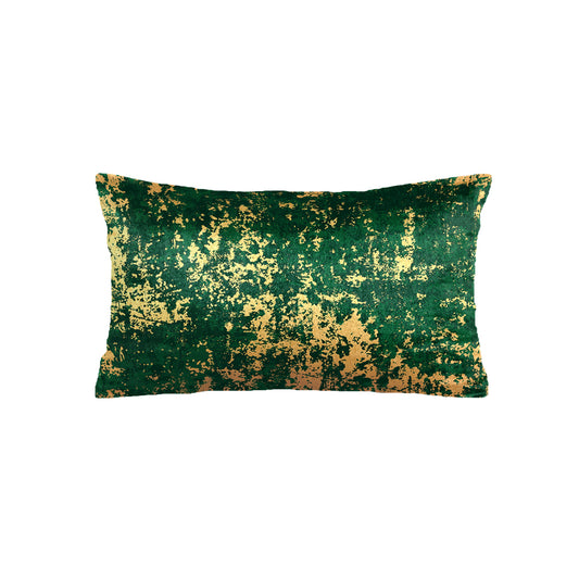 SuperSoft Green Gold Abstract Pattern Rectangle