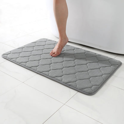 SuperSoft Memory Quatrefoil Door/Bath Mat