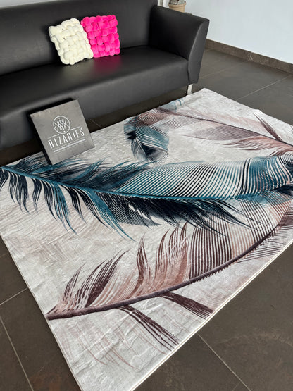 Supersoft Feathers Design Luxury Centerpiece (Rug)