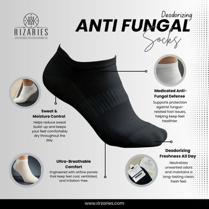 Anti Fungal Deodorising Socks Set of 5 pairs