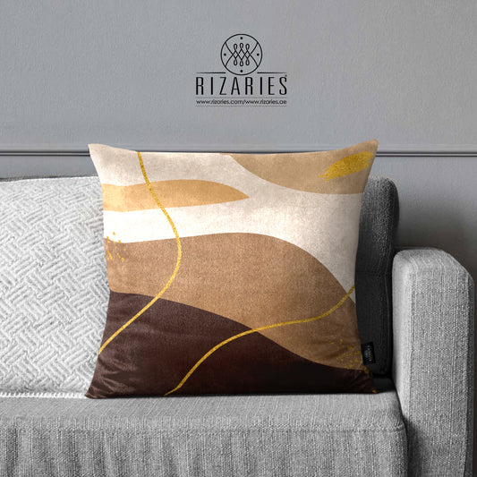 SuperSoft Beige Brown with Gold Lines