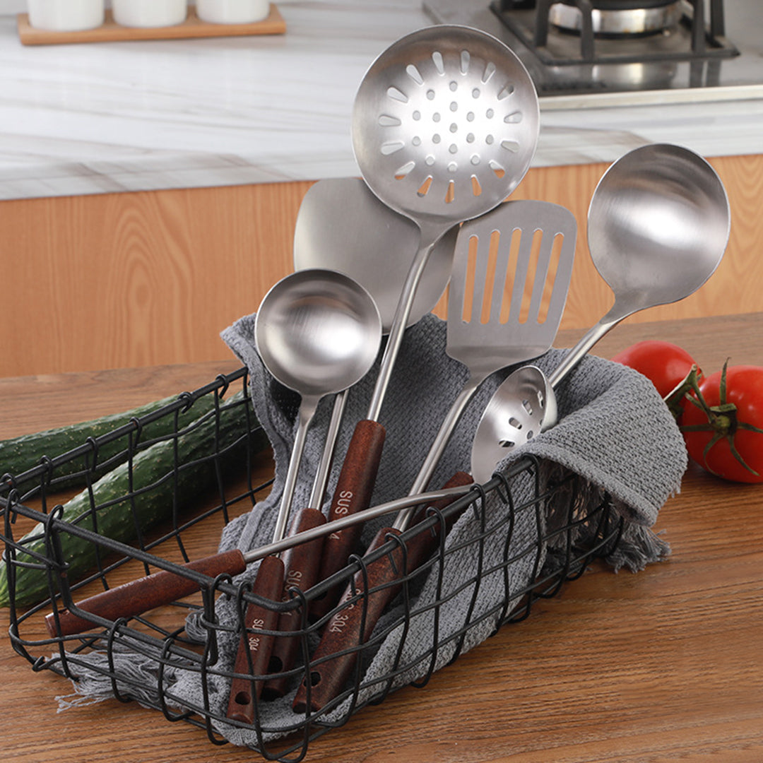 Wooden Handle Utensil (6 Pieces set)
