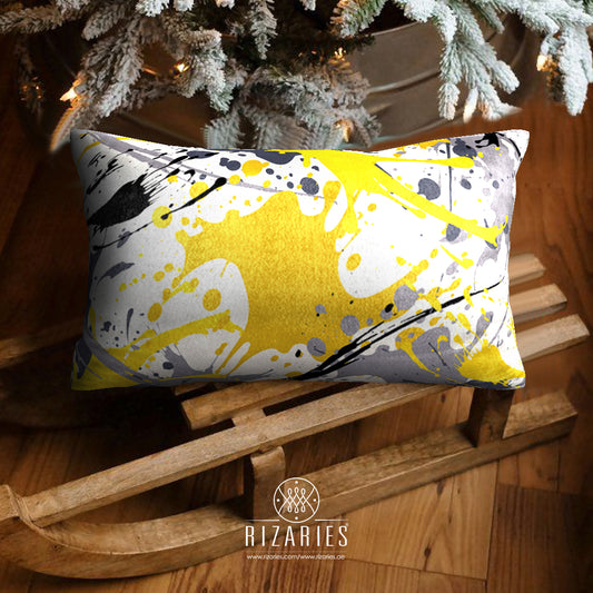 SuperSoft Yellow Grey Brush Rectangle