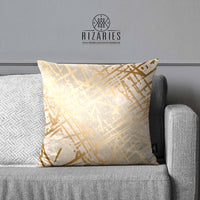 Thumbnail for SuperSoft Beige Gold Lines Abstract