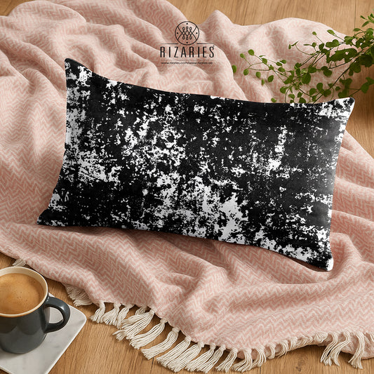 SuperSoft Black & White Abstract Pattern Rectangle