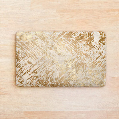 SuperSoft Copper Gold Abstract Pattern Door Mat