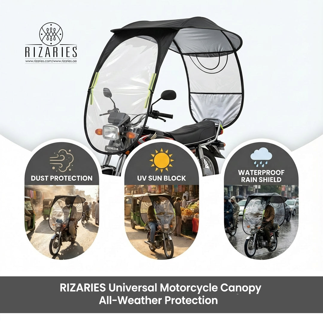 All Weather Bike Open Canopy - Protects from RAIN, UV SUNLIGHT & Dust