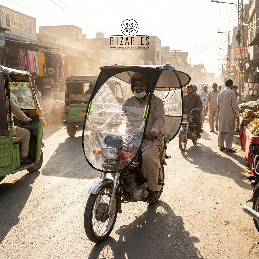 All Weather Bike Open Canopy - Protects from RAIN, UV SUNLIGHT & Dust