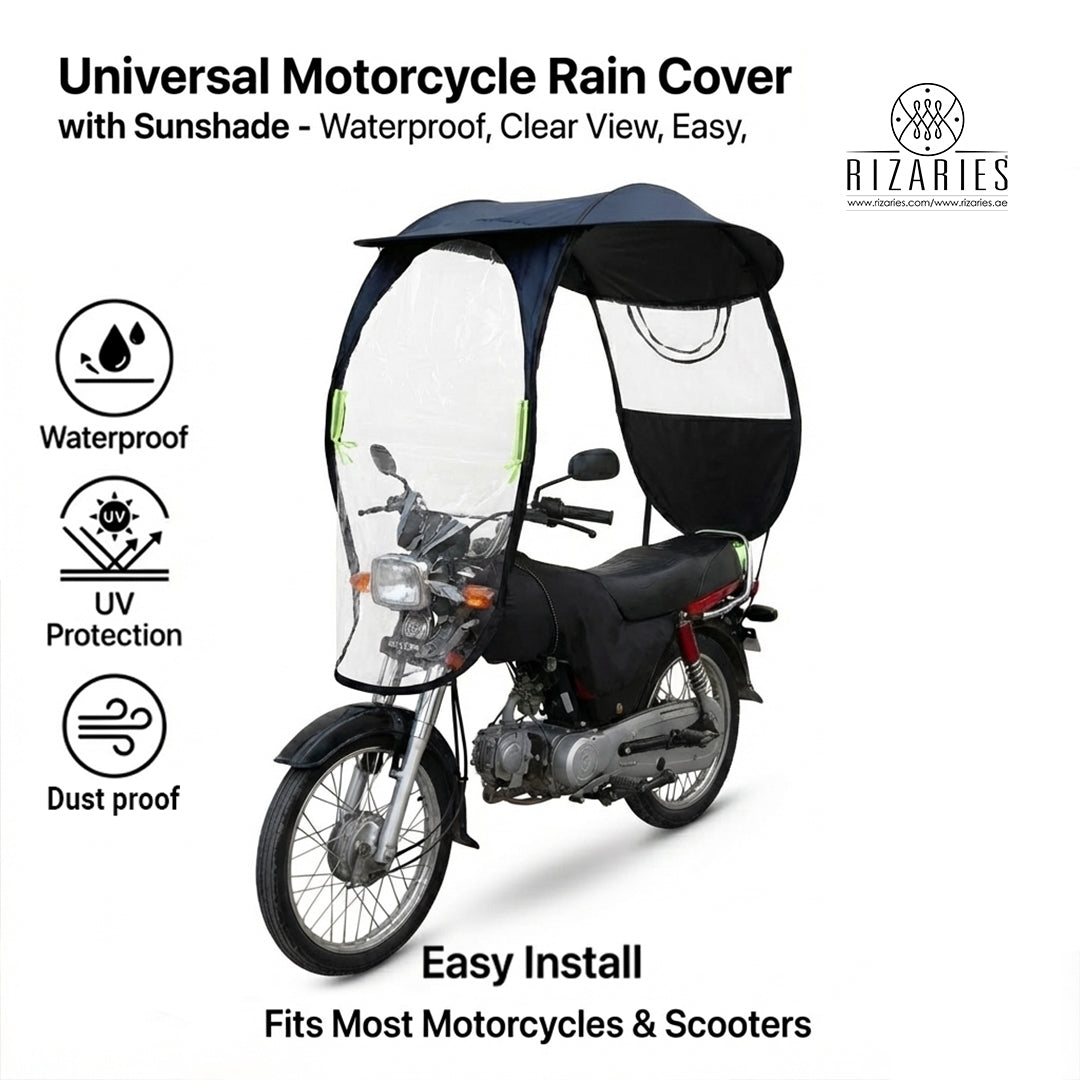 All Weather Bike Open Canopy - Protects from RAIN, UV SUNLIGHT & Dust
