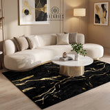 Midnight Gold Marble Centerpiece (Rug)