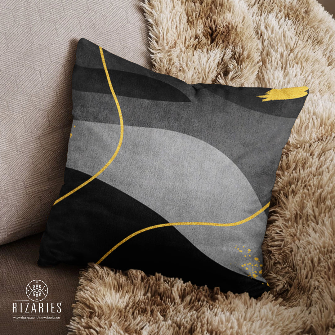 SuperSoft Shades of Grey with Gold Lines