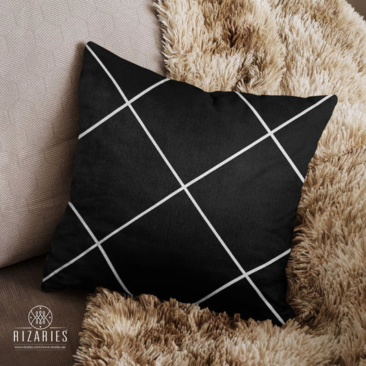 SuperSoft Black & Silver Diamonds