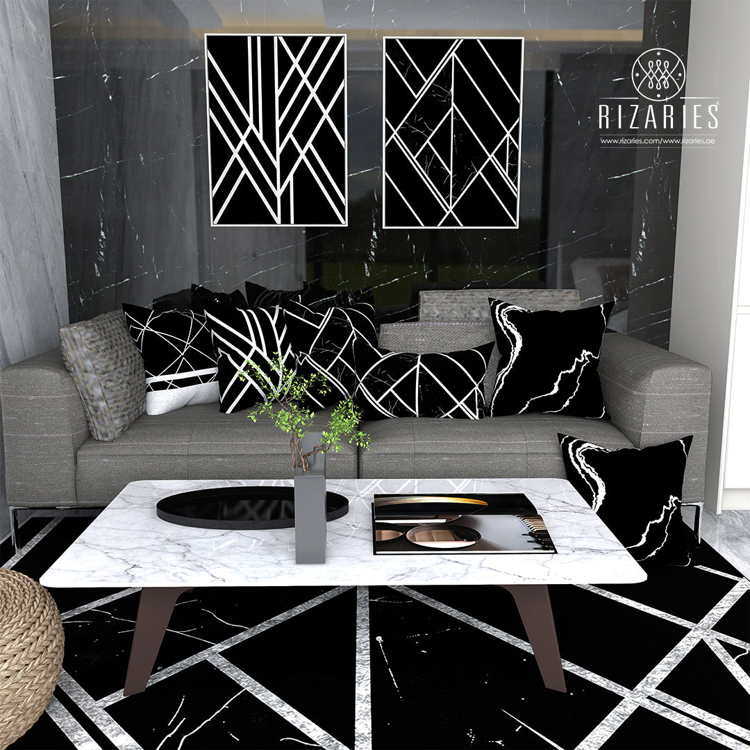 Black & Silver Geometric Bundle of 9 (READ DESCRIPTION)
