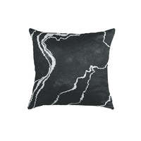 Thumbnail for SuperSoft Olive Grey & Silver Abstract Throw Cushion