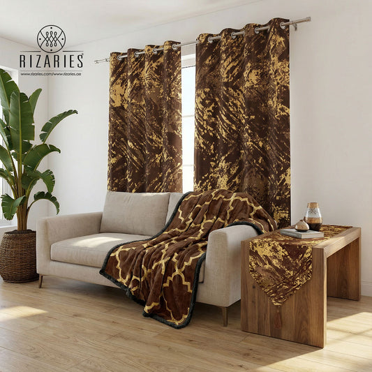 Brown Gold Home Set