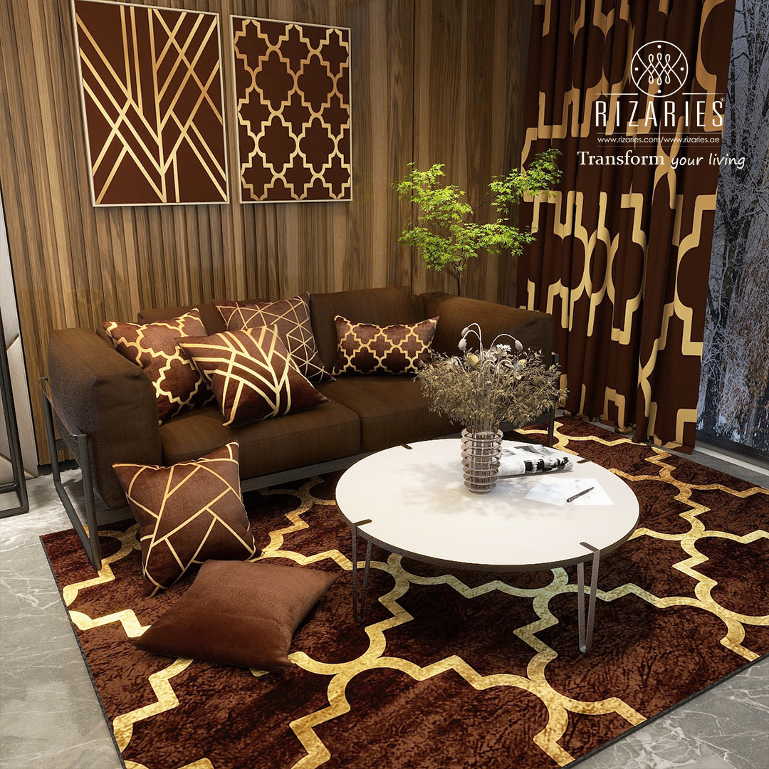 Brown Quatrefoil Bundle of 9 (READ DESCRIPTION)