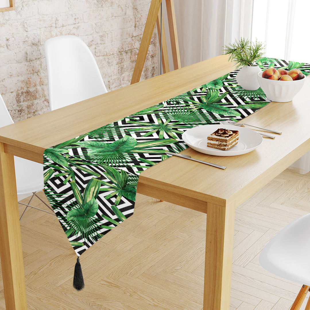 Tropical Geometric Table Runner