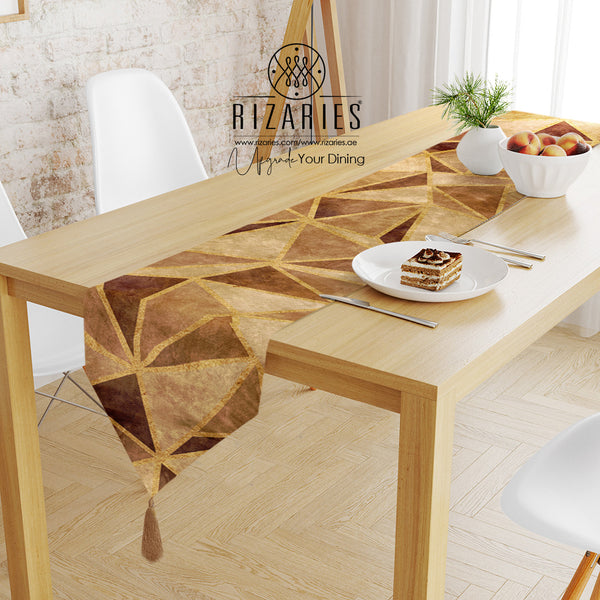 Copper Gold Triangle Table Runner (CLEARANCE SALE)