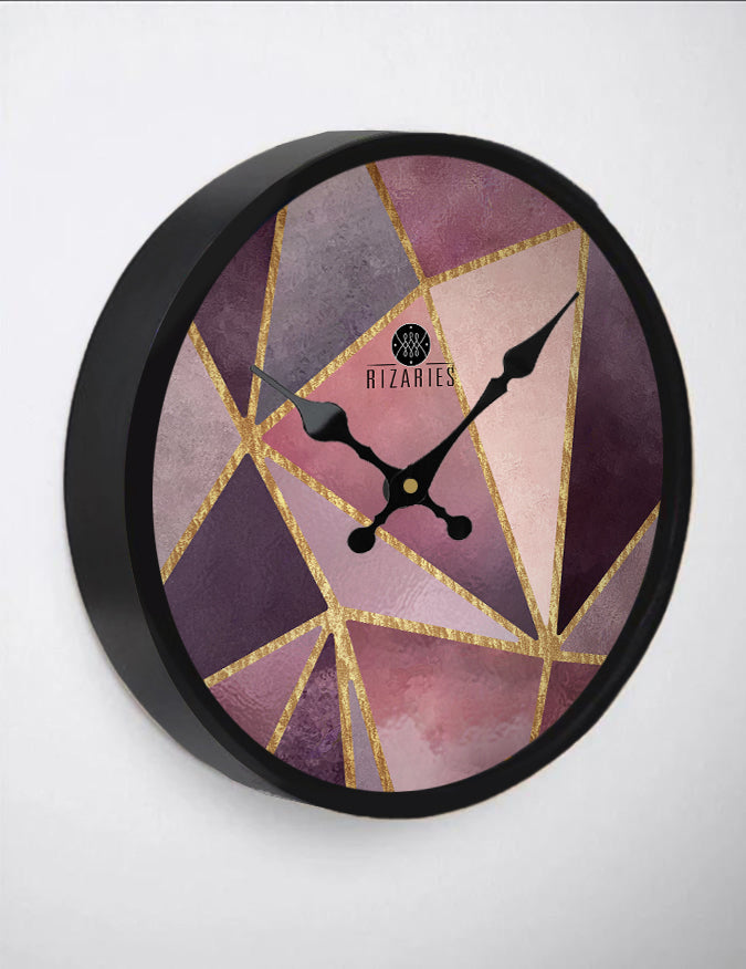 Stained Glass Wall Clock