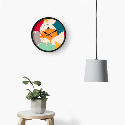 Colorful Sun Flower Wall Clock