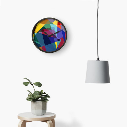 Colorful Abstract Wall Clock