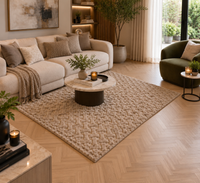 SuperSoft Brick Pattern Fur Centerpiece (Rug)