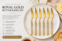 Shiny Gold Forks Set (6 Pcs)