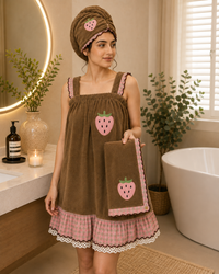 Strawberry Bear 3 PCS SPA COMFORT SET