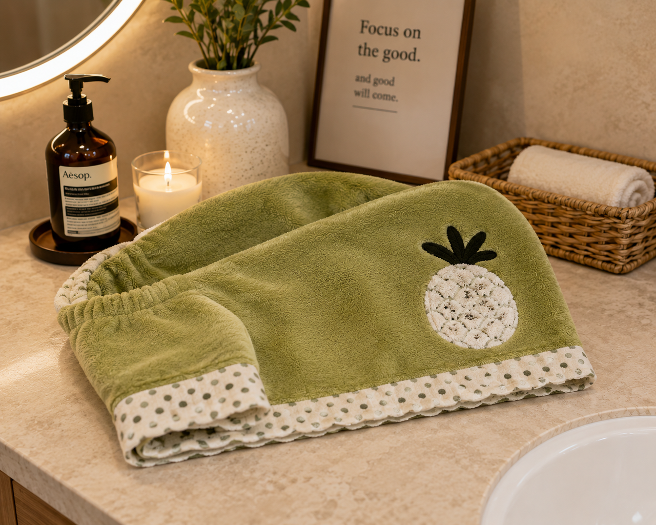 Hair Twist Towel Wrap – Quick Dry Hair Cap