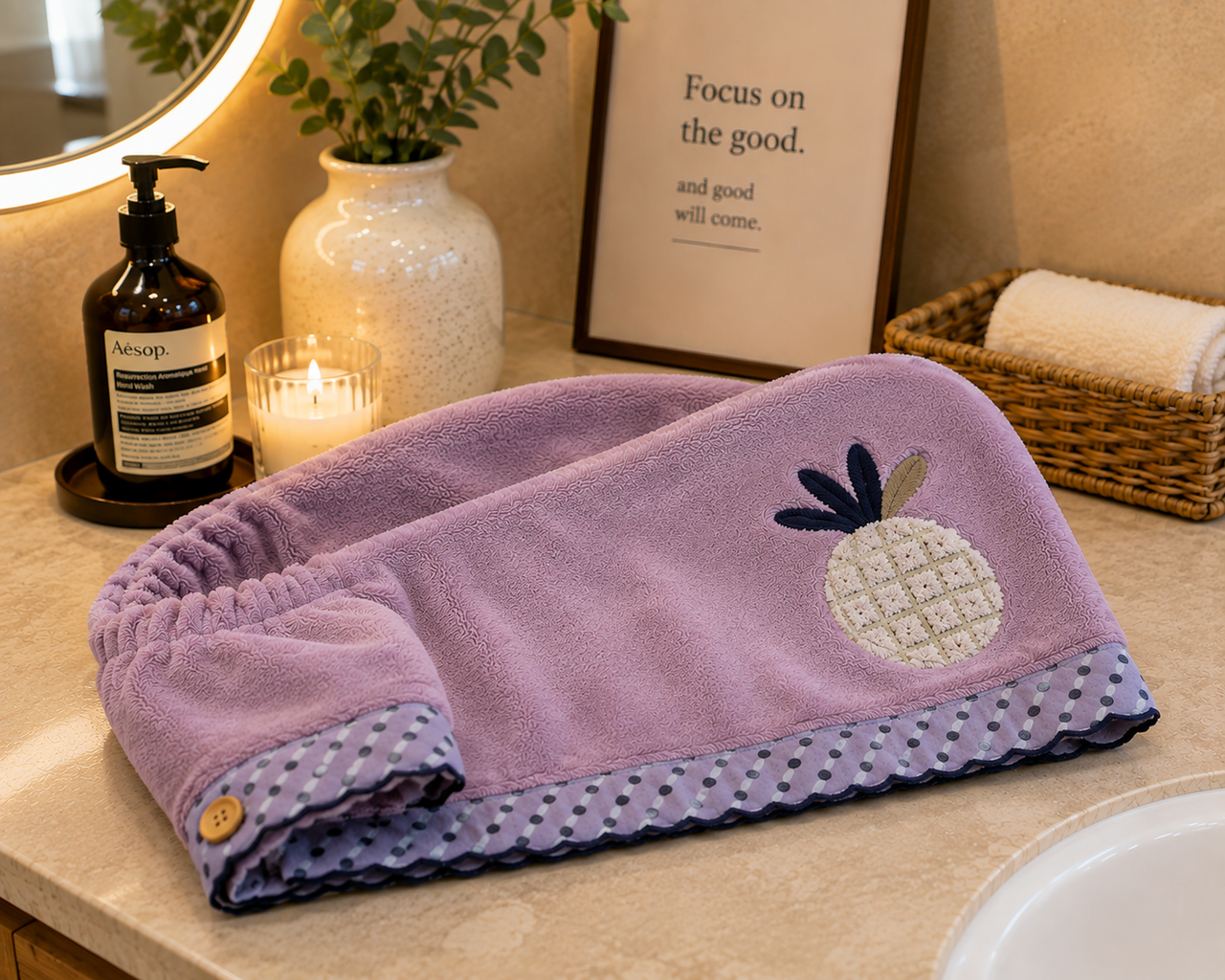 Hair Twist Towel Wrap – Quick Dry Hair Cap