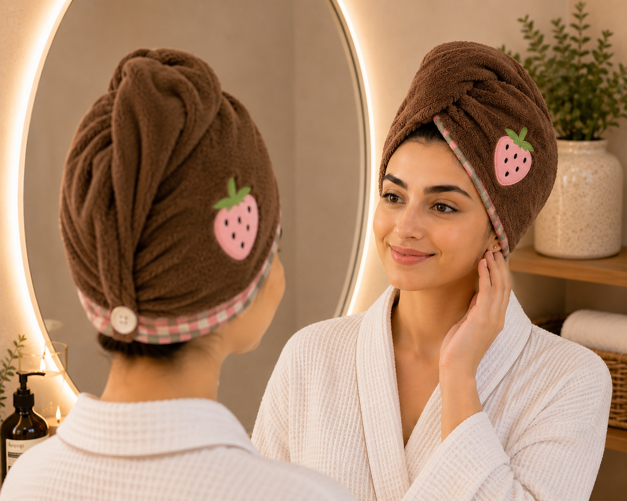 Hair Twist Towel Wrap – Quick Dry Hair Cap
