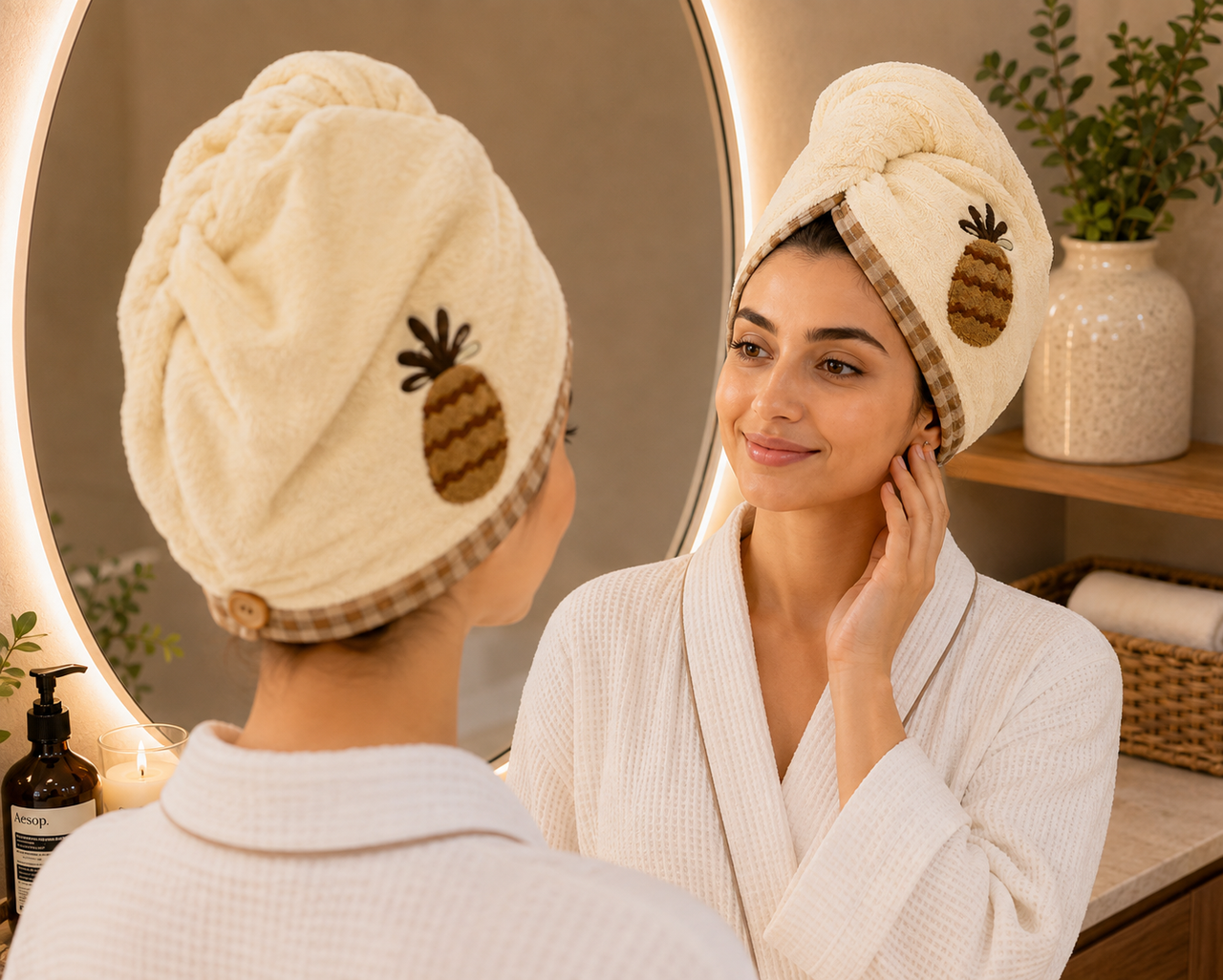 Hair Twist Towel Wrap – Quick Dry Hair Cap