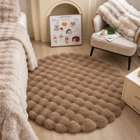 SuperSoft Box Style Fur Round Rug