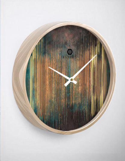 Ombre Lines Wall Clock