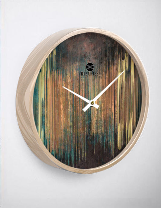 Ombre Lines Wall Clock
