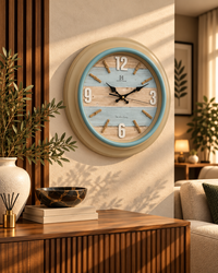 Coastal Rustic Wall Clock 18 inches