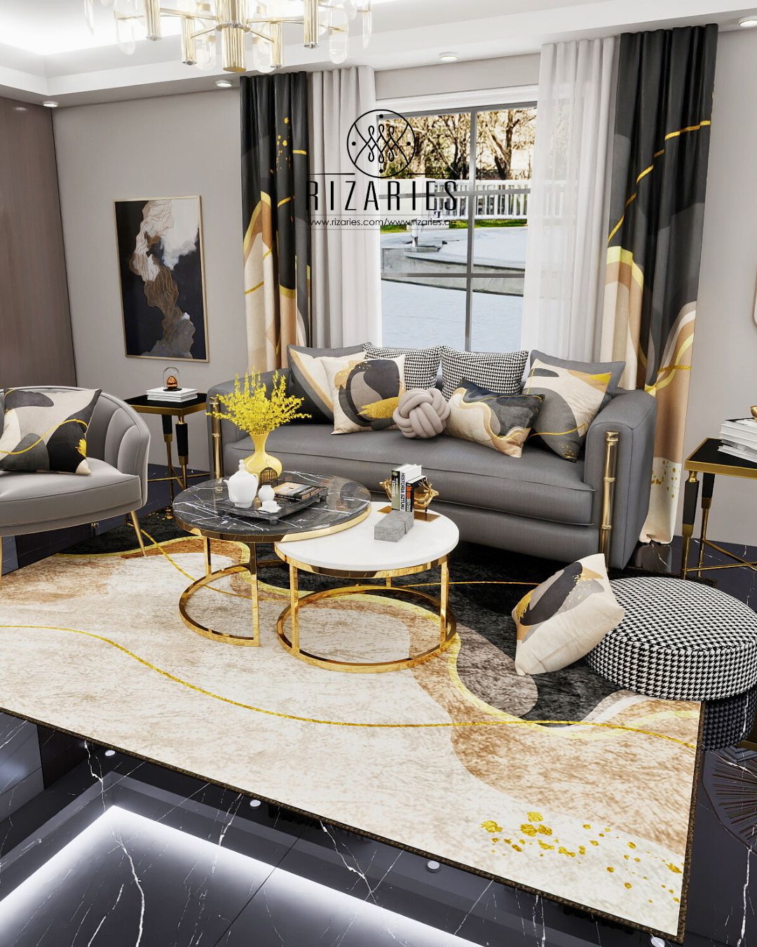 Beige Grey Wavy Bundle of 9 (READ DESCRIPTION)