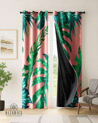 Thumbnail for Pink Tropical Curtains (CLEARANCE SALE)