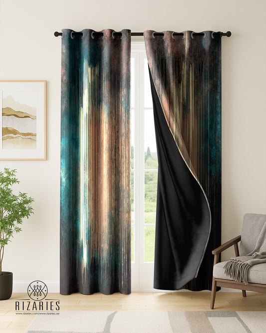 Ombre Lines Curtains