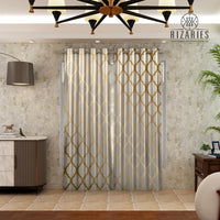 Thumbnail for Copper Gold Quatrefoil Curtains