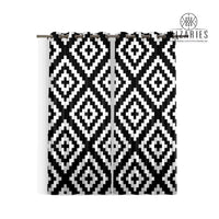 Thumbnail for Black & White Geometric Curtains
